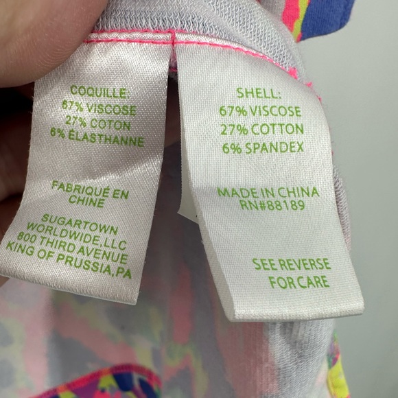 Lilly Pulitzer UPF 50+ Justina Tunic Luminescent Print Womens XS - Picture 5 of 8